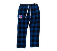 Calhoun NHL Surf & Skate Herren Pyjamahose mit Team-Logo, kariert, 100% gewebter, gebürsteter weicher Stoff, New York Rangers, X-Large