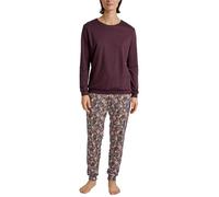 CALIDA African Dreams Bündchen-Pyjama Damen, aus 100% Supima Baumwolle