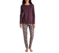 CALIDA African Dreams Pyjama, lang Damen, aus 100% Supima Baumwolle