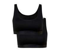 CALIDA Benefit Women Bustier Damen, im attraktiven Vorteilspack, mit natürlichem Glanz und glattem Griff schwarz 48-50