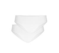 Calida Bodywear Slip Benefit Women, Doppelpack, Single Jersey, 94% Baumwolle/6% Elasthan, Weiß XS