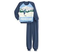 CALIDA - BOYS Pyjamas with cuff insignia blue - Gr. - 128