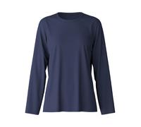 Calida Langarmshirt Favourites Damen – 100% hautfreundliche Baumwolle, Marine XL