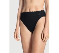 CALIDA Jazzpant Iconics Damen – 100% Baumwolle, Spitze am Beinausschnitt – Schwarz 48-50