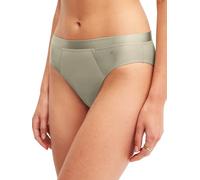 Slip CALIDA "Cate", Damen, Gr. S (40/42), tea grün, Single Jersey, Obermaterial: 92% Baumwolle, 8% Elasthan, normal, Unterhosen Slip, schimmernde Satin-Blende, femininer Look, Single Jersey, elastisch