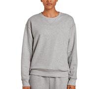CALIDA Circular Lounge Sweatshirt Damen, aus kuscheliger Bio-Baumwolle Grey Melange 36-38