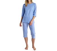 CALIDA Daylight Dreams 3/4-Pyjama Damen, hautfreundlich, hypoallergen, atmungsaktiv, feuchtigkeitsregulierend