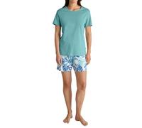 CALIDA Coastal Dreams Kurz-Pyjama Damen, aus 100% Baumwolle