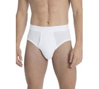 Calida Herren-Slip Classic Baumwolle Feinripp Softbund Weiß Größe M