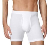 CALIDA Cotton 1:1 Boxershorts, extra lang Herren, Feinripp, mit Softbund und längerem Bein
