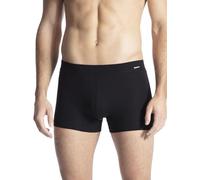 Boxershorts CALIDA "Cotton Code", Herren, Gr. M (50), schwarz, Single Jersey, Obermaterial: 95% Baumwolle, 5% Elasthan, unifarben, normal, Unterhosen Boxershorts, Komfortbund, Baumwoll-Mix, elastisch,