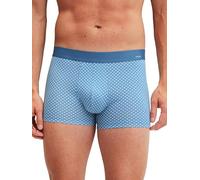 CALIDA Cotton Code Design Boxershorts Herren, weicher Elastikbund, Single Jersey, ohne Eingriff Atlantic Blue 56