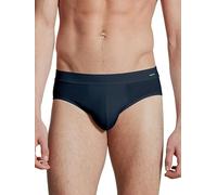 Slip CALIDA "Cotton Code", Herren, Gr. S (46/48), blau (schwarz sapphire), Single Jersey, Obermaterial: 95% Baumwolle, 5% Elasthan, unifarben, normal, Unterhosen Slip, Baumwoll-Mix, elastisch, ohne Ei