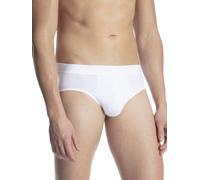 Calida Slip Cotton Code Herren Weiß 100% Baumwolle mit softem Gummibund Größe 58/60