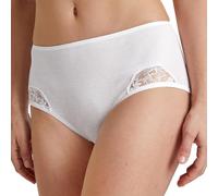 CALIDA Cotton Desire Midi Slip Damen, aus 100% Baumwolle, Feinripp, ohne Seitennähte und saumfrei