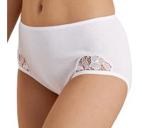 CALIDA Cotton Desire Midi Slip Damen, aus 100% Baumwolle, Feinripp, ohne Seitennähte und saumfrei