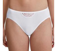 CALIDA Cotton Desire Mini-Slip Damen, aus 100% Baumwolle, Feinripp, Keine störenden Seitennähte Weiss 44-46
