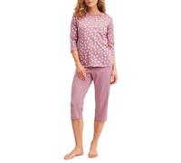 CALIDA Cotton Special 3/4-Pyjama Damen | 3/4-Schlafanzug, weiche Single-Jersey-Qualität und angenehme Bewegungsfreiheit