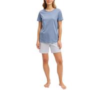 CALIDA Cotton Special Kurz-Pyjama Damen Aura Blue 44-46 | Schlafanzug, weiche Baumwollqualität und sommerlich leichter Komfort