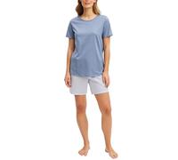 CALIDA Cotton Special Kurz-Pyjama Damen Aura Blue 48-50