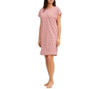 CALIDA Cotton Special Kurzarm-Nachthemd Damen, 100% Baumwolle, atmungsaktiv, hautfreundlich, pflegeleicht, Länge 95cm Rose of Sharon 48-50
