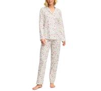 CALIDA Cotton Special Pyjama Damen | durchgeknöpft, weiche Baumwollqualität mit glatter Single-Jersey-Oberfläche und Reverskragen