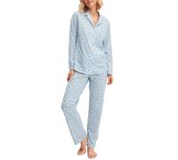 CALIDA Cotton Special Pyjama Damen Riviera Blue 48-50