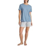 CALIDA Cotton Stripes Kurz-Pyjama Damen, aus 100% Baumwolle