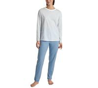 CALIDA Cotton Stripes Pyjama, lang Damen, aus 100% Baumwolle, atmungsaktiv und klimaregulierend