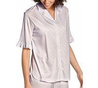 CALIDA Damen 100% Nature Top, Harmony Blue Print, XXS