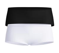 Slip CALIDA "Slip Sleek Skin Hipster Slip 2P 2er Pack", Damen, Gr. 44-46, bunt (weiß, schwarz), Obermaterial: 73% Polyamid PA. 27% Elasthan EL., Unterhosen Slip (17579116-44) weiß, schwarz