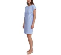 Calida Lovely Nights Short Sleeve Nightdress Hellblau Baumwolle X-Small Damen