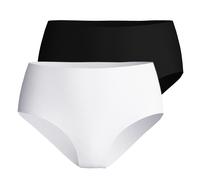 CALIDA Damen Midi-Slip 2er Pack - Sleek Skin, Unterhose, einfarbig S Mehrfarbig