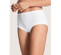 Calida Damen Midislip Iconics High-Waist 100% Baumwolle weiß Größe 40