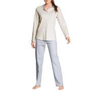 Calida Damen Midnight Checks Pyjamaset, Arctic Ice, 48-50