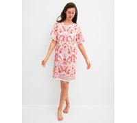 Calida Bodywear Kurzarm-Nachthemd Damen Favourites schwere Interlock-Qualität 95 cm Rosa S