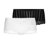 CALIDA Damen Panty 2er Pack - Etude Toujours, Low Cut, Jersey, einfarbig XS Mehrfarbig