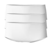 CALIDA Damen Panty 3er Pack - Essential Cotton, Low Cut, Jersey, einfarbig Calida Damen XS (36/38) Weiß