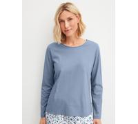 CALIDA - DAMEN Shirt langarm aura blue - Gr. - L