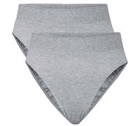CALIDA Damen Slip, 2er Pack - Elastic, High Waist, Softbund, Single Jersey Calida Damen XS (36/38) Grau