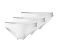 CALIDA Damen Slip 3er Pack - Essential Cotton, Low Cut, Jersey, einfarbig Calida Damen S (40/42) Weiß