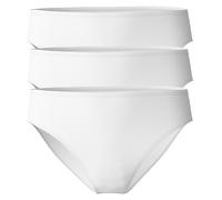 CALIDA Damen Slip 3er Pack - Essential Cotton, Regular Cut, Jersey, einfarbig Calida Damen L (48/50) Weiß