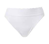CALIDA Iconics Jazzpant Damen, aus 100% Baumwolle, Spitze am Beinausschnitt Weiss 44-46