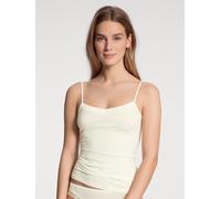 Calida Spaghetti-Top Cate mit Satin-Einsatz und verstellbaren Trägern alabaster crème M
