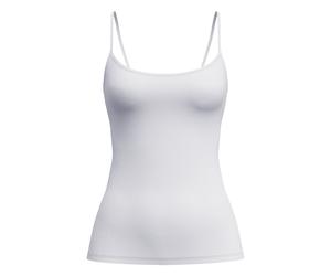 CALIDA Damen Spaghetti-Top - Sleek Skin, Top, Silky Smooth, einfarbig Calida Damen M (44/46) Weiß