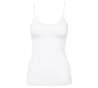 CALIDA Damen Spaghettitop - Natural Comfort, Unterhemd, Top, Jersey, einfarbig Weiß XS (36/38)