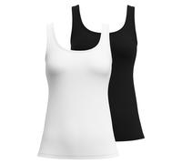 CALIDA Damen Tank Top 2er Pack - Essential Cotton, Unterhemd, Top, Jersey, einfarbig Calida Damen M (44/46) Mehrfarbig