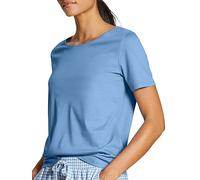 Calida Damen, Tank-Top, aus der Serie Favourites Cottage, in Allure Blue, Kurzarmshirt, Rundhals Ausschnitt, aus 100% Baumwolle