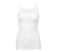 CALIDA Damen Top - Natural Comfort, Unterhemd, Tank Top, Jersey, einfarbig Weiß XS (36/38)