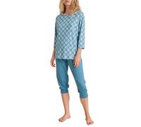 CALIDA Daylight Dreams Kurz-Pyjama Damen, aus 100% Baumwolle